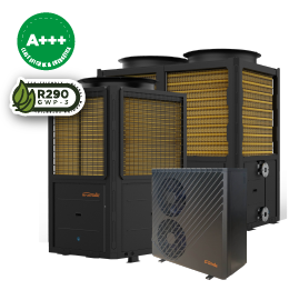 Energie Aquapura Inverter X-series commercial cascade heat pump system