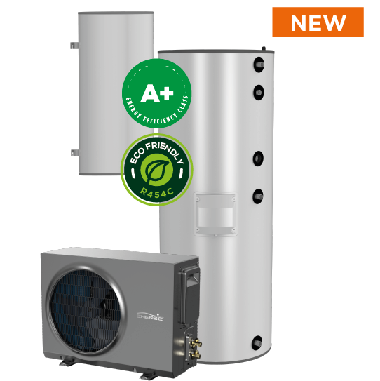 Energie Aquapura Split thermodynamic panel and tank system